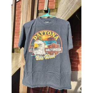 Vintage 1989 Harley Davidson Daytona Bike Week Tshirt Men's L Single Stitch